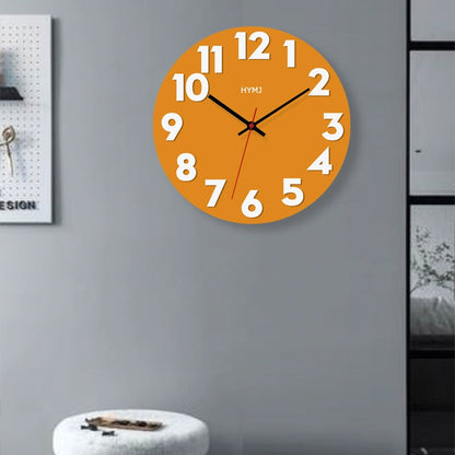 Big Numbers Minimalist Analog Silent Wall Clock