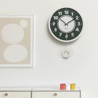 Pendulum Analog Silent Wall Deco Clock