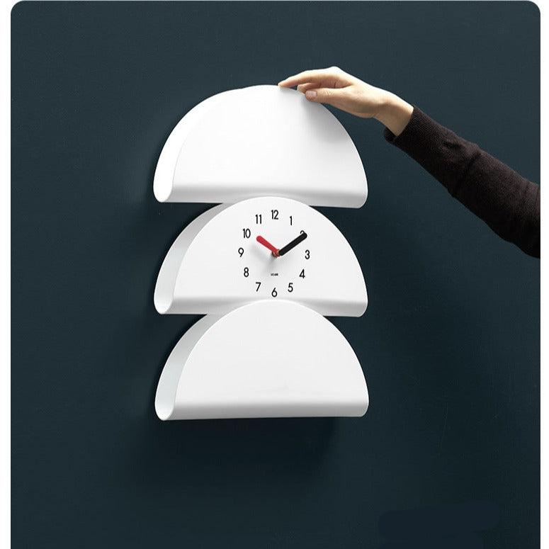 Modern Silent Wall Decoration Clock White