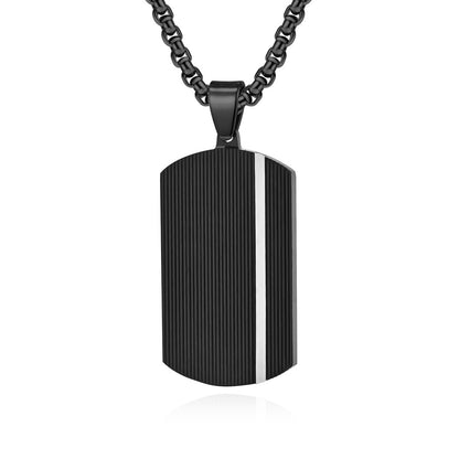 Engraved Army Tag Mens Necklace Gift for Boyfriend