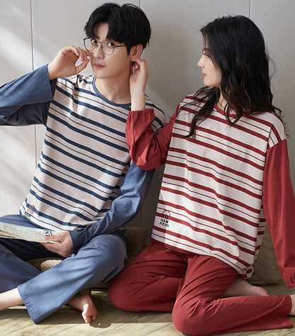 Matching Pattern Pajamas Set 100% Cotton
