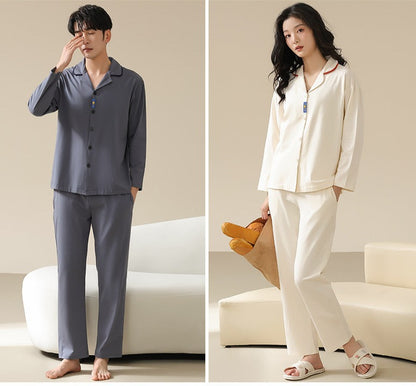 Matching Smooth Pajamas Loungewear for Couples