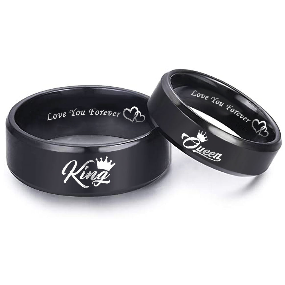 King and Queen Matching Ring Bands