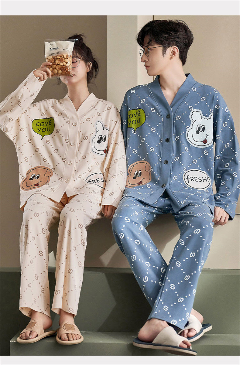 His and Hers Matching Cute PJs Loungewear Set