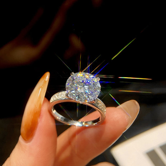 5 Carat Moissanite Diamond Ring