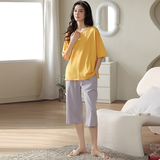 Cute Two-Piece Summer Pajama Set - 100% Model