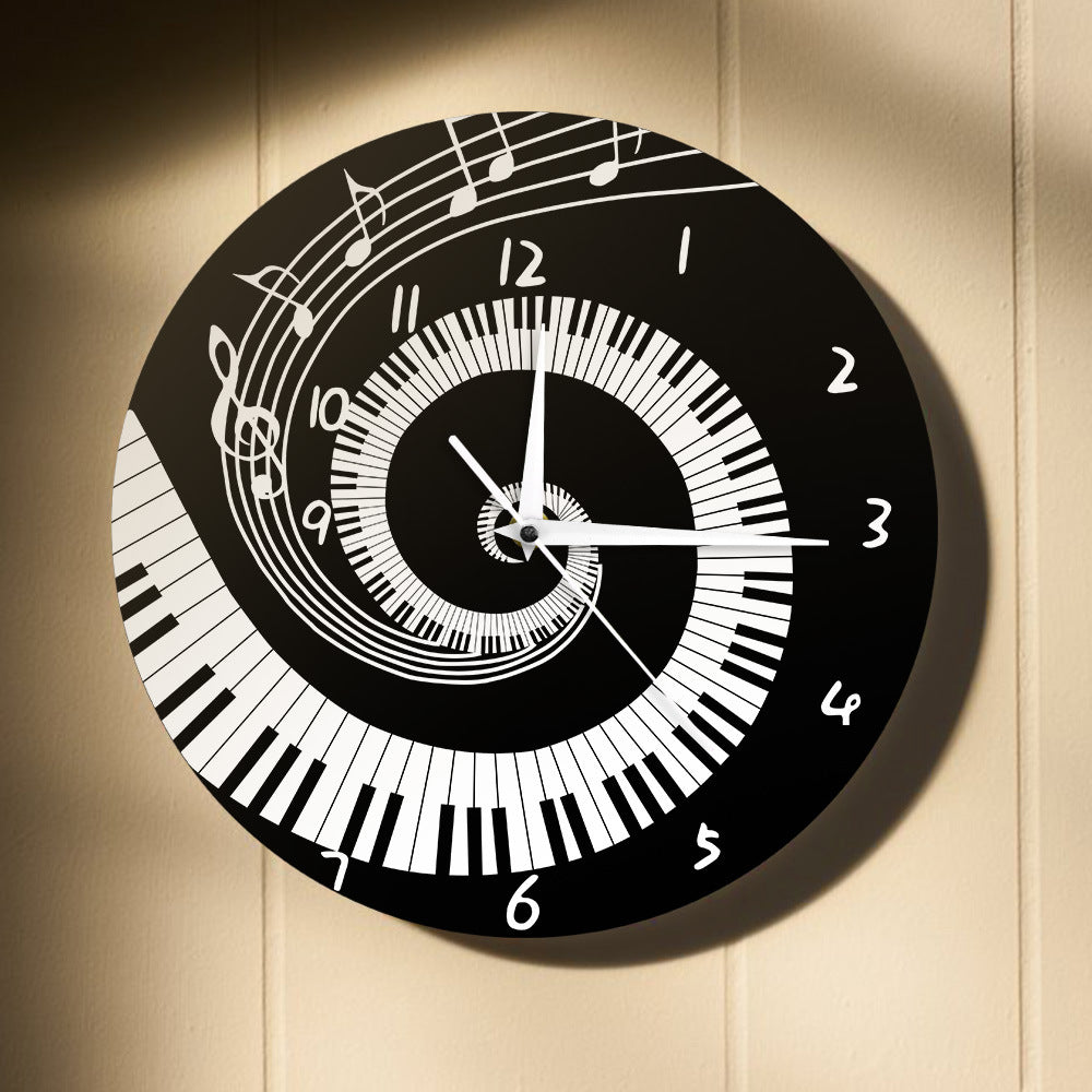 Wall Deco Clock Gift for Pianist