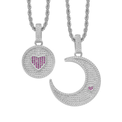 Sun and Moon Bff Necklaces Set for Best Friends