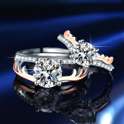 Custom 3 Carats Moissanite Diamond Rings for Couples