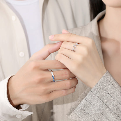 Distance Relationship Rings Set for Couples