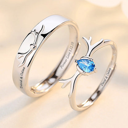Matching Marriage Rings for Men and Women (Adjustable Size)