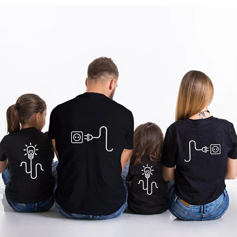 Parents Kids Matching Family Tshirts Set of 4