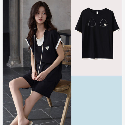 Soft Modal Couple PJs - Matching Short Sleeve Set