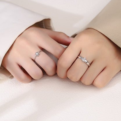 Matching Anchor Romantic Rings Gift for Couples