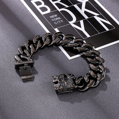 Personalized Cuban Chain Mens Bracelet 22cm