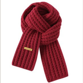 Cute Christmas Red Scarf for Girls