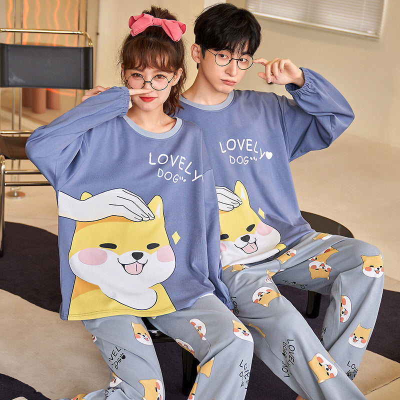 Matching Cute Dog PJs Loungewear Set