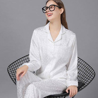 Matching Jacquard Pajamas Set for Couples