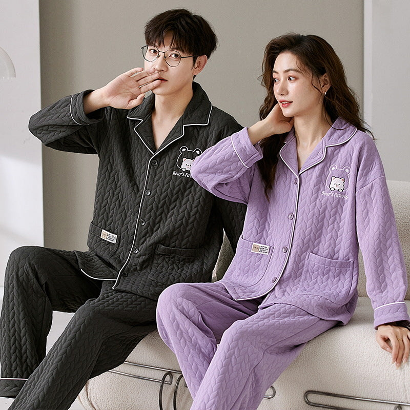 Soft Loungewear Set Matching Pajamas for Couples