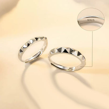 Engravable Tyndall Matching Promise Rings for Couples