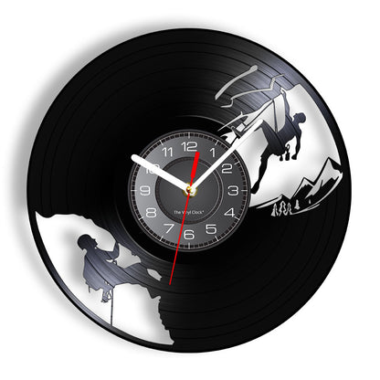 Vinyl Wall Clock Gift for Climbing Enthusiast