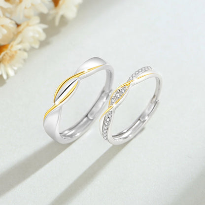 Custom Romantic Matching Rings for Couples