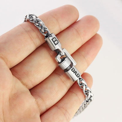 Custom Engraved Mens Friendship Bracelet