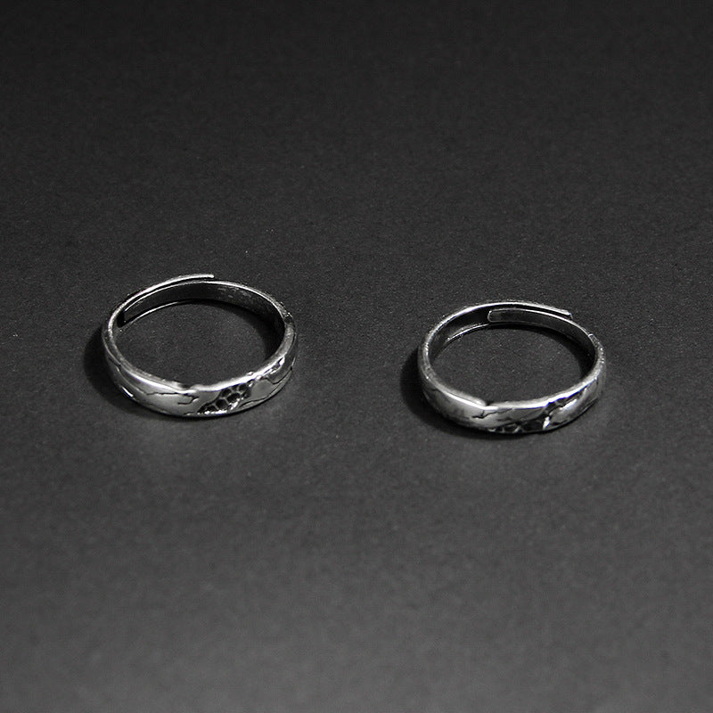 Matching Wedding Bands for Couples Adjustable Size