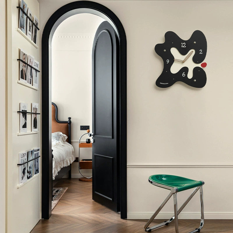 Abstract Silent Wall Clock – Eco-Friendly Artistic Design