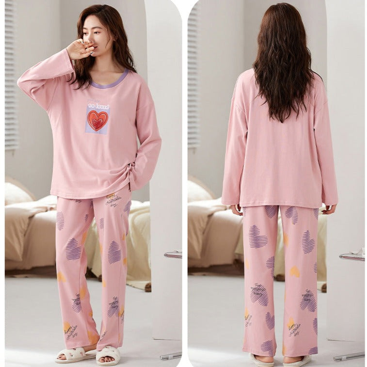 Women Pink Jammies Loungewear Dress