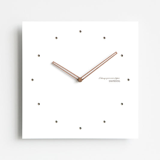 Square Deco Silent Wall Clock 30cm