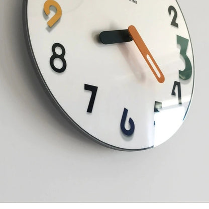 Nordic Simple Numbers Analog Silent Wall Clock