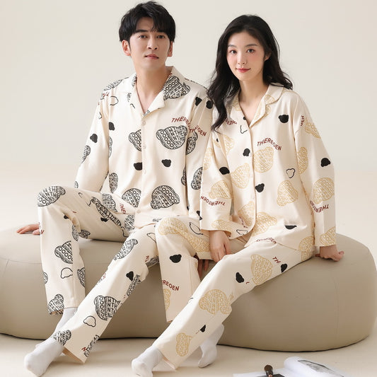 Matching Nightwear Pajamas Set for Couples