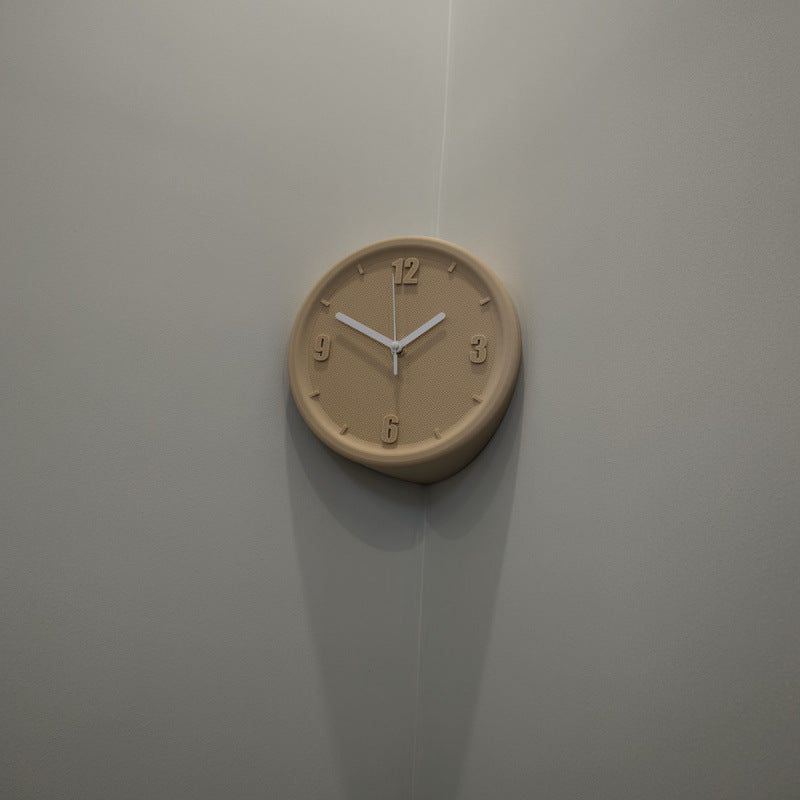 Minimalistic Nordic Analog Silent Wall Corner Clock