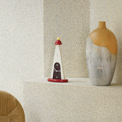 Nordic Sculptural Lighthouse Silent Table Clock