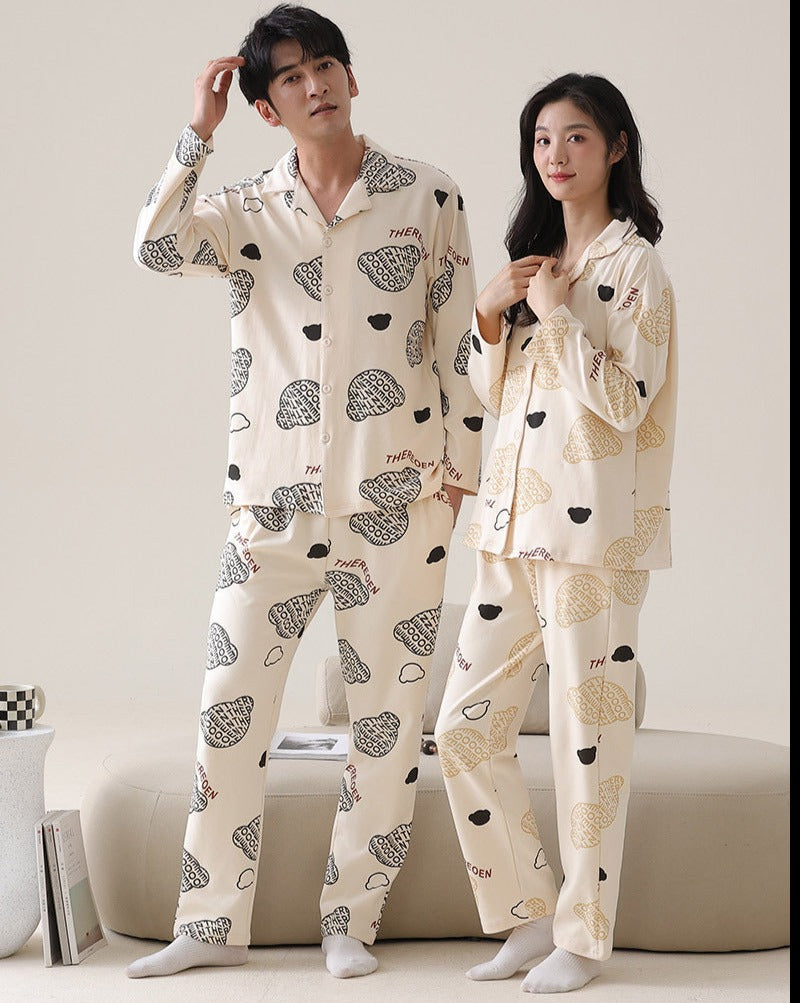 Matching Nightwear Pajamas Set for Couples