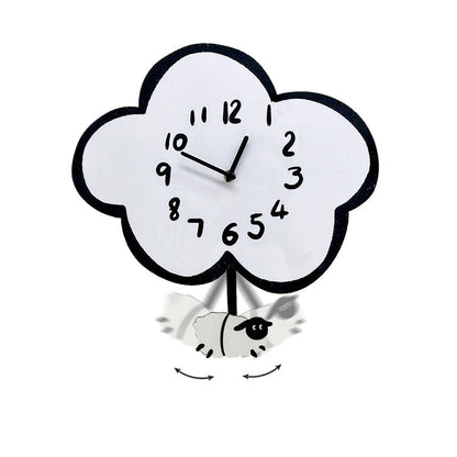 Swinging Sheep Silent Pendulum Wall Clock (38 cm)