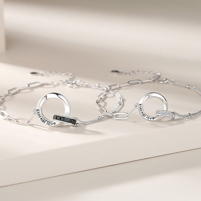 Eternal Love Ring Charms Couple Bracelets Set