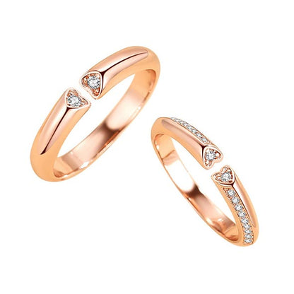 Custom Engraved Matching Wedding Bands for Two