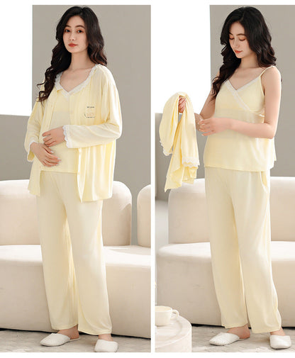 3-Piece Soft Sleepwear Pregnancy Lounge Set