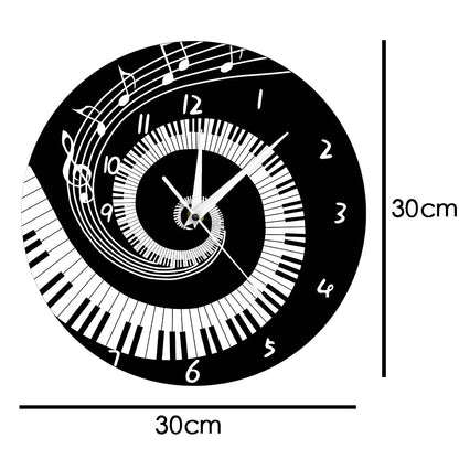 Wall Deco Clock Gift for Pianist