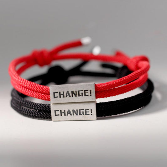 Change Engraved Couple Bracelest Set for 2