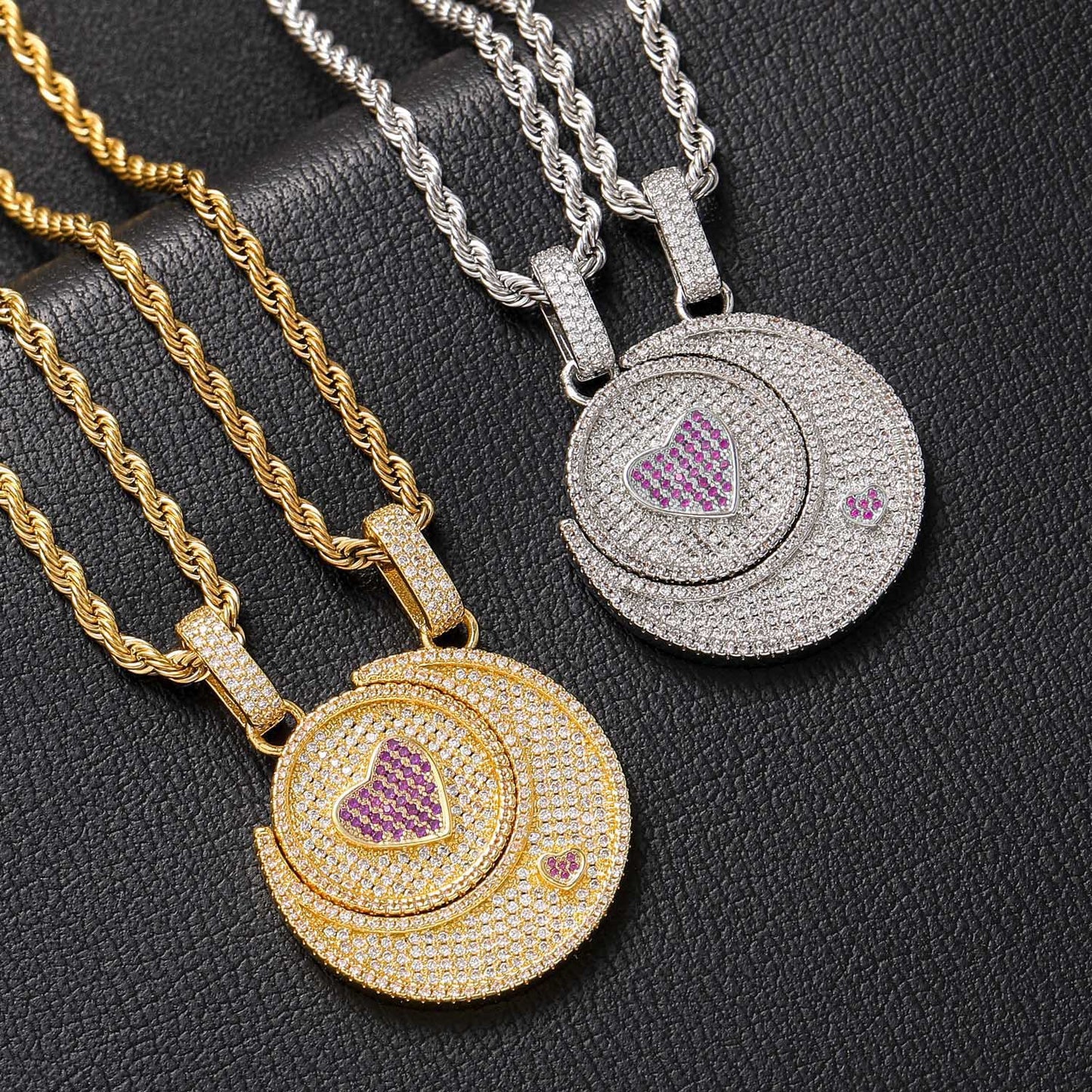 Sun and Moon Bff Necklaces Set for Best Friends