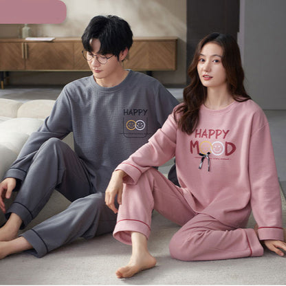 Spread the Joy: Happy Mood Matching Couple Pajamas