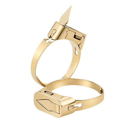 Custom Hidden Knife Self Defense Unisex Ring