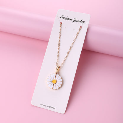 Cute Flower Bff Friendship Necklaces Set for 2