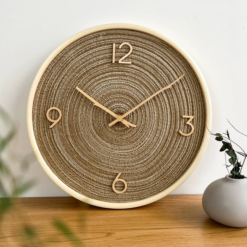 Nordic Style Analog Silent Wooden Wall Clock