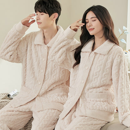 Matching Winter Sleepwear Set for Couples