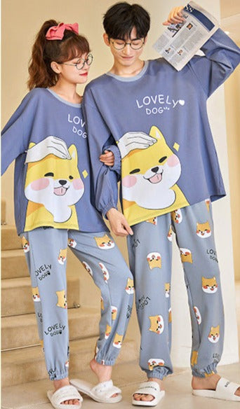 Matching Cute Dog PJs Loungewear Set