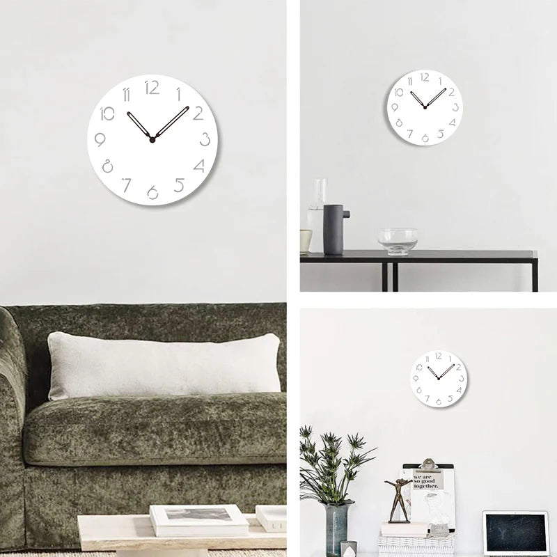 Atmospheric LED Light Silent Wall Décor Clock – Modern Minimalist with Remote Control